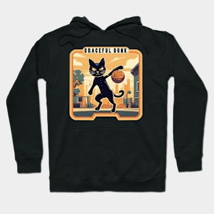 Black cat baller Hoodie